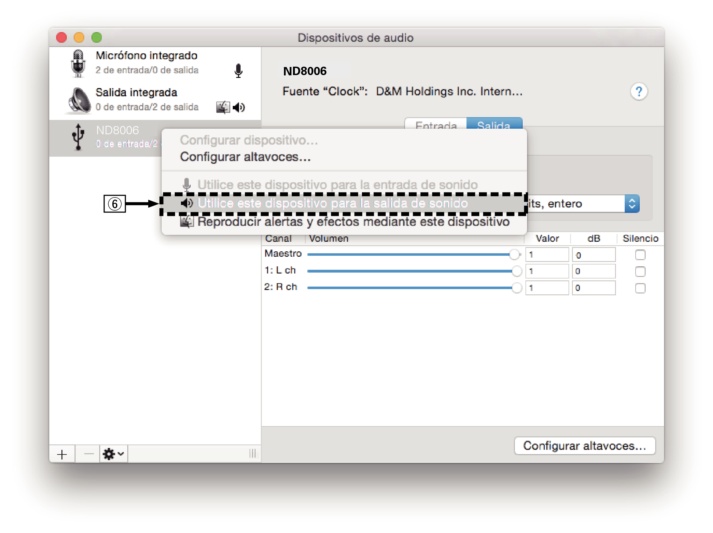 MacOS setting 1 ND8006